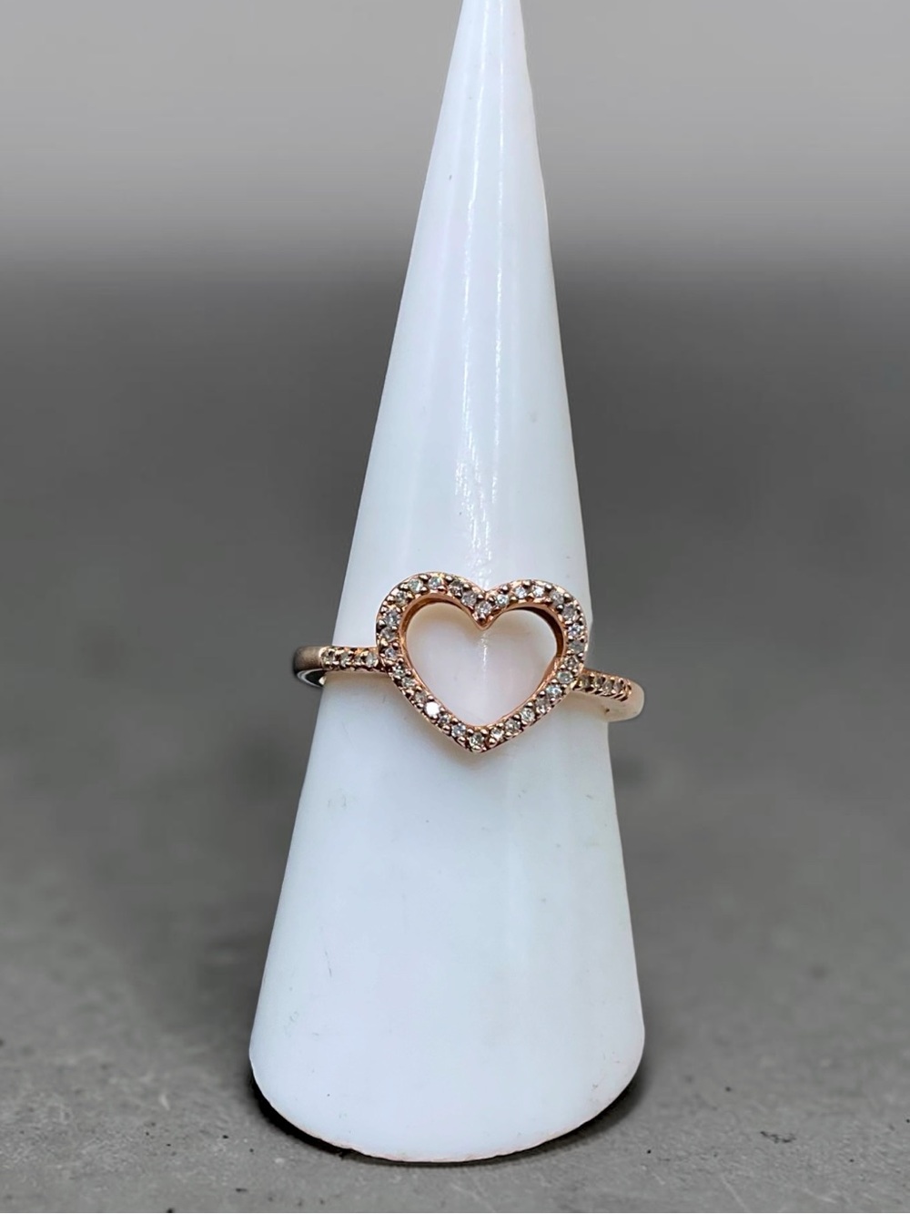 🌺Rose Gold/925 Genuine Diamond Heart Ring